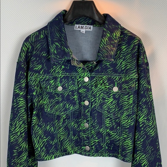 I.AM.GIA Jackets & Blazers - I.Am.Gia Sinead Printed Cropped Jacket